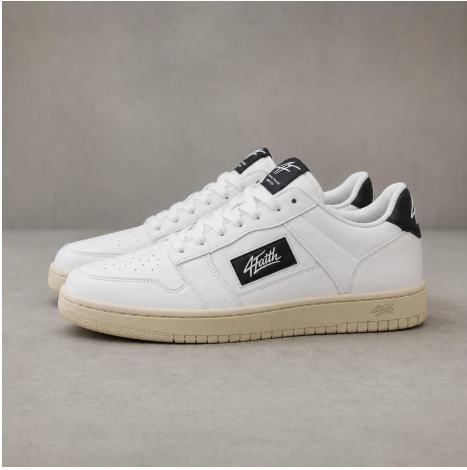 4Faith Classic Low — White & Beige